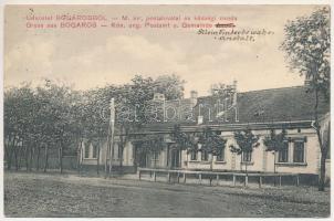 1917 Bogáros, Bulgarus; M. kir. postahivatal és községi óvoda. Abendschein Miklós kiadása / K. ung. Postamt und Kindergarten / post office, kindergarden, nursery (EK)