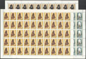 1977 Mosómedve és medvefélék teljes ívsor