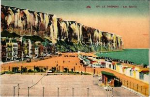 1937 Le Tréport, Les Tennis / tennis court, beach (EK)