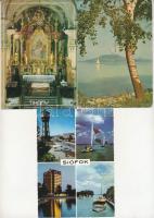 BALATON - 55 db MODERN város képeslap / 55 modern Hungarian town postcards from around lake Balaton