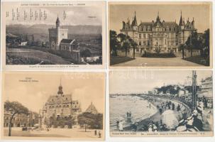 24 db RÉGI külföldi város képeslap, főleg Franciaország / 24 pre-1945 foreign town postcards, mainly France