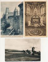 24 db RÉGI külföldi város képeslap, főleg Franciaország / 24 pre-1945 foreign town postcards, mainly...
