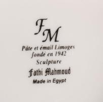Fathi Mahmoud 2 darab egyiptomi bögre, jelzett, hibátlan, m: 9,5 cm