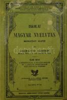 Szinnyei József: Iskolai magyar nyelvtan mondattani alapon. Bp., 1899., Hornyánszky Viktor, 4+104 p. Kiadói egészvászon-kötés, kopott, foltos borítóval, egy sérült, kijáró lappal (46/47 p.), a lapok sarkain szamárfülekkel.