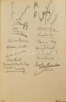 cca 1899-1901 Kassa, régi emlékkönyv díszes, dombornyomott kötéssel, litho képpel, két oldalon Schla...