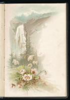 cca 1899-1901 Kassa, régi emlékkönyv díszes, dombornyomott kötéssel, litho képpel, két oldalon Schla...