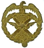 Kuvait DN "Kuvaiti Légierő" fém sapkajelvény "Beewyse London" gyártói jelzéssel (39x38mm) T:XF Kuwait ND "Kuwait Airforce" metal cap badge with "Beewyse London" maker's mark (39x38mm) C:XF