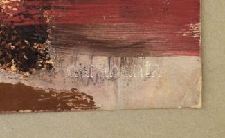 Keleti Jenő (1920-1998): Társaság. Vegyes technika, papír, jelezve jobbra lent, papírra kasírozva. 3...