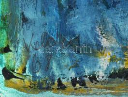 Keleti Jenő (1920-1998): Táj, 1968. Vegyes technika, papír, jelezve balra lent, kartonra kasírozva. ...