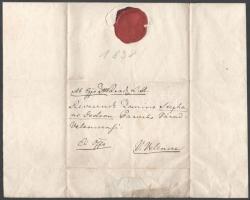 1838 Lajcsák Ferenc (1772-1843) váradi püspök aláírása egy házassági engedélyen, a váradvelencei par...