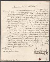 1832 Lajcsák Ferenc (1772-1843) váradi püspök aláírása egy egyházi iraton, a Váradvelencei parókiának.