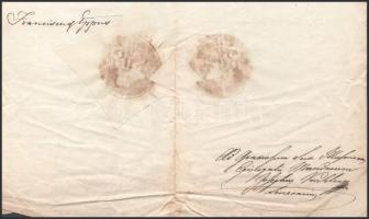 1832 Lajcsák Ferenc (1772-1843) váradi püspök aláírása egy házassági engedélyen, váradvelencei parók...