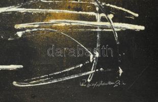 Rubint Ávrahám Péter (1958-): Szánalom, 1998. Olaj, akril, vászon jelzett. Dekoratív fakeretben, 120...