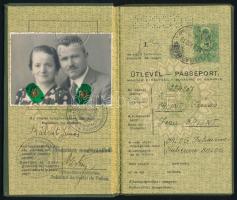 1938 Bp., Magyar Királyság által kiállított fényképes útlevél