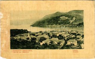 1912 Orsova, látkép. W.L. Bp. 196. 1912-15. / Ansicht / general view (b)