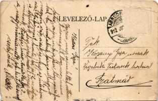 1912 Abrudbánya, Abrud; a város látképe, szénaboglyák. W.L. 3229. / general view, haystacks (b)