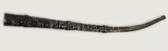 Pipa sérült fém szipkával, h: 30 cm