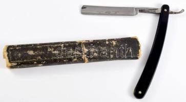 S. Pearson &amp; Co. Sheffield borotva, sérült tokban, h: 24 cm