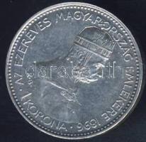 1896. 1K Ag "Millenium" T:2- kis ph.