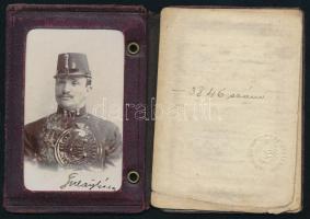 cca 1920 Fényképes utazási igazolvány rendőri alkalmazottak számára