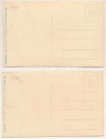 2 db RÉGI tenisz verseny fotólap. Schäffer udvari fényképész Budapest / 2 pre-1945 tennis tournament...