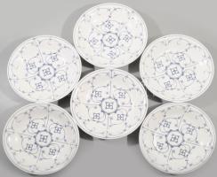 Marienbad vasfűmintás 6 darabos mélytányér szett, jelzett, hibátlan, d: 22 cm