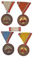 1965. "Szolgálati Érdemérem - A Haza Fegyveres Szolgálatában" 10, 15, 20 és 25 év után, zománcozott és műgyantás fém kitüntetések eredeti mellszalaggal, egyik szalagsávval T:AU,XF