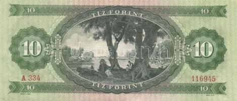 1962. 10Ft (4x) egymásutáni sorszámmal T:II+ Csak egyszer hajtva!