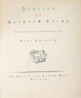 Heine, Heinrich: Italien. Mit dreißig Zeichnungen von Paul Scheurich. Berlin, Julius Bard Verlag. Fé...