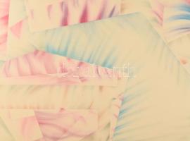 Ruzicskay György (1896-1993): Absztrakt kompozíció. Vegyes technika, papír, jelzett. Dakeretben, 50x...