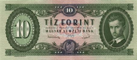 1949. 10Ft (2x) egymásutáni sorszámmal T:II+
