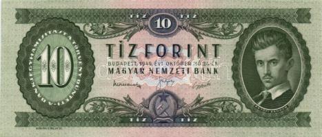 1949. 10Ft (2x) egymásutáni sorszámmal T:II+