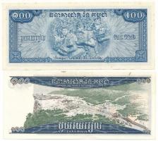 Kambodzsa DN(1963) 100R + DN(1972) 100R T:AU, hullámos papír, folt
Cambodia ND(1963) 100 Riels + ND...