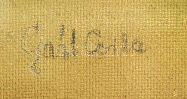 Gaál Csilla (XX. sz. vége/XXI. sz. eleje): Misztika. Olaj, farost, jelzett. Fakeretben. 70×50 cm