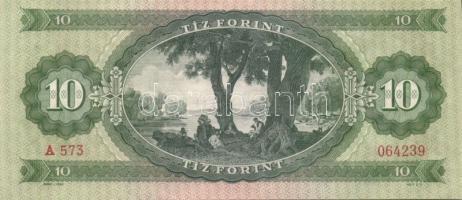 1962. 10Ft (3x) egymásutáni sorszámmal T:I