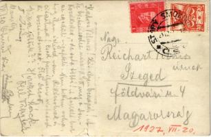 1927 Ótátrafüred, Altschmecks, Stary Smokovec (Magas-Tátra, Vysoké Tatry); Balalajka Jazz Band. phot...