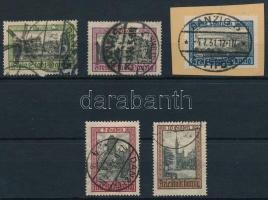 Németország - Danzig 1924 Mi 207-211 (Mi EUR 600.-)