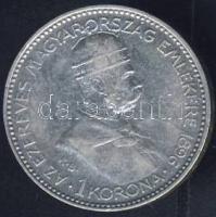 1896. 1K Ag "Millenium" T:2-/3+ kis ph.