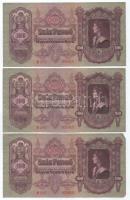 1930. 100P (7x) "E 273 031903 és E 273 031915" közötti sorszámkövető párok és közeli sorsz...