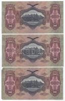 1930. 100P (7x) "E 273 031903 és E 273 031915" közötti sorszámkövető párok és közeli sorsz...