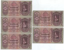 1930. 100P (5x) "E 271 031823 és E 271 031838" közötti sorszámkövetők és közeli sorszámok T:XF-VF Adamo P17