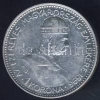 1896. 1K Ag "Millenium" T:2-/3+ kis ph