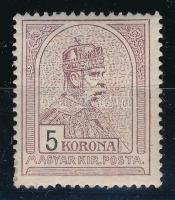1909 Turul 5K (30.000) (kis betapadás)
