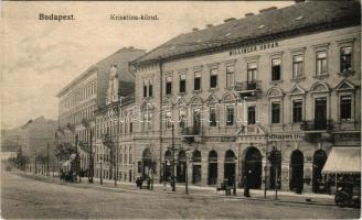 Budapest I. Willinger Udvar, Szokolovits Gyula, Végh Lajos, Zabor üzlete, cukrászda, papírkereskedés. Krisztina körút 85-87., Ádám Herman kiadása (EK)