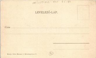 Budapest I. Willinger Udvar, Szokolovits Gyula, Végh Lajos, Zabor üzlete, cukrászda, papírkereskedés...