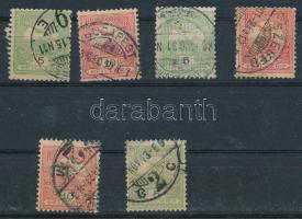 6 db Turul bélyeg VI. számvízjellel