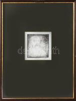 Szász Endre (1926-2003): Szakállas férfi portréja. Rézkarc, papír, jelzett, számozott (25/100), üvegezett fakeretben, 10×9 cm