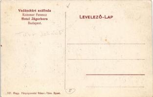 Budapest V. Hotel Jägerhorn Vadászkürt szálloda (Kommer Ferenc), lépcsőház, belső. Türr István utca ...