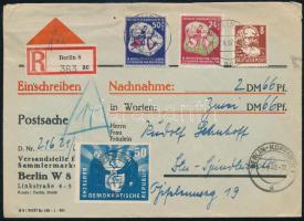 1952 Ajánlott levél "BERLIN-KÖPENICK"