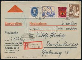 1952 Ajánlott levél "BERLIN-KÖPENICK"